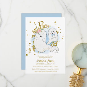 Een kleine Boo Halloween Baby shower uitnodiging