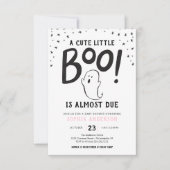 Een kleine Boo Halloween Baby shower uitnodiging (Voorkant)