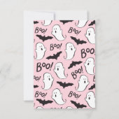 Een kleine Boo Halloween Baby shower uitnodiging (Achterkant)