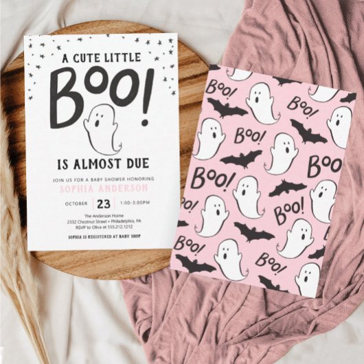 Een kleine Boo Halloween Baby shower uitnodiging