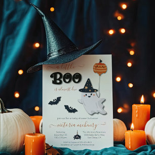 Een kleine Boo Halloween Baby shower uitnodiging