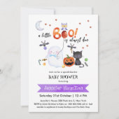 Een kleine Boo Halloween Baby shower uitnodiging (Voorkant)