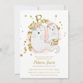 Een kleine Boo Halloween Baby shower uitnodiging (Voorkant)