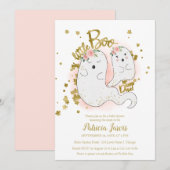 Een kleine Boo Halloween Baby shower uitnodiging (Voorkant / Achterkant)