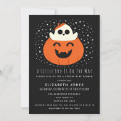 Een kleine Boo Halloween Baby shower uitnodiging (Voorkant)