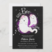 Een kleine Boo Halloween Baby shower uitnodiging (Voorkant)