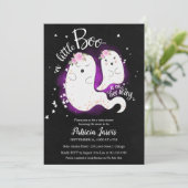 Een kleine Boo Halloween Baby shower uitnodiging (Staand voorkant)