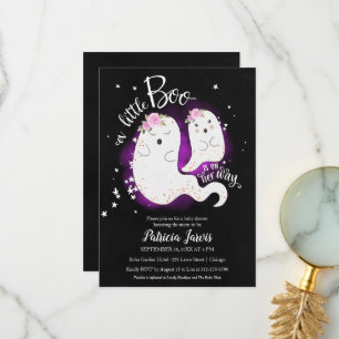 Een kleine Boo Halloween Baby shower uitnodiging