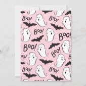 Een kleine Boo Halloween Baby Sprinkle-uitnodiging Kaart (Achterkant)