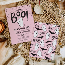 Een kleine Boo Halloween Baby Sprinkle-uitnodiging