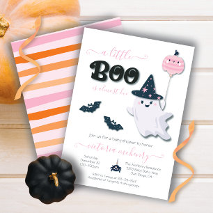 Een kleine Boo Halloween Girl Baby shower Kaart