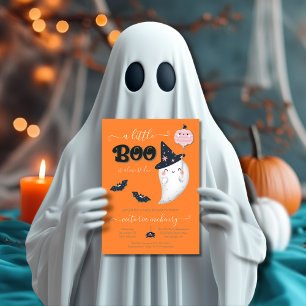 Een kleine Boo Halloween Girl Baby shower Kaart