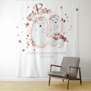 Een kleine Boo Halloween Girl Baby shower Wandkleed
