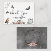 Een kleine Boo Halloween Note Kaart Notitiekaartje (Voorkant / Achterkant)