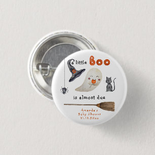 Een kleine Boo is bijna aanstaande Baby shower Ronde Button 3,2 Cm