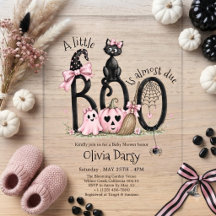 Een Kleine Boo is bijna jarig Halloween Baby Showe
