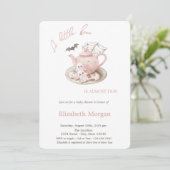 Een kleine Boo Schattigee Ghost Theepot Gestreept Kaart (Staand voorkant)