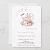 Een kleine Boo Schattigee Ghost Theepot Gestreept Kaart (Voorkant)