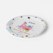 Een kleine boo spook, uil Halloween Baby shower Papieren Bordje (Gekanteld)