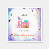 Een kleine boo spook, uil Halloween Baby shower Servet (Voorkant)