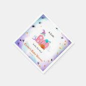 Een kleine boo spook, uil Halloween Baby shower Servet (Hoek)