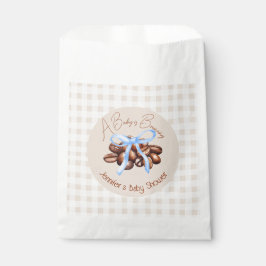 Een kleine boon is aan het brouwen bedankzakje