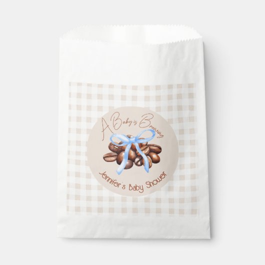 Een kleine boon is aan het brouwen bedankzakje (Voorkant)