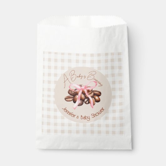 Een kleine boon is aan het brouwen bedankzakje (Voorkant)