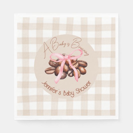 Een kleine boon is aan het brouwen servet (Voorkant)