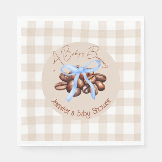 Een kleine boon is aan het brouwen servet (Voorkant)