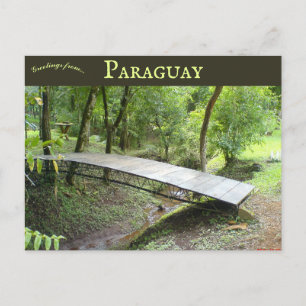 Een kleine brug in Hohenau, Paraguay Briefkaart