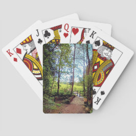 Een kleine brug pokerkaarten