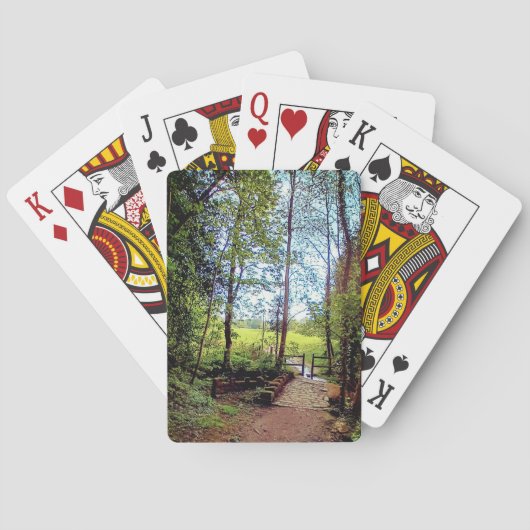Een kleine brug pokerkaarten (Achterkant)