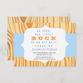 Een kleine buck is onderweg. Camo Invite Kaart (Voorkant / Achterkant)