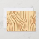 Een kleine buck is onderweg. Camo Invite Kaart (Achterkant)