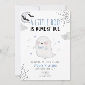 EEN KLEINE BUNBEL IS HET EROP OF ERAAN BABY SHOWER KAART
