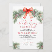 Een kleine bundel van Joy Baby shower Invitation Kaart (Voorkant)