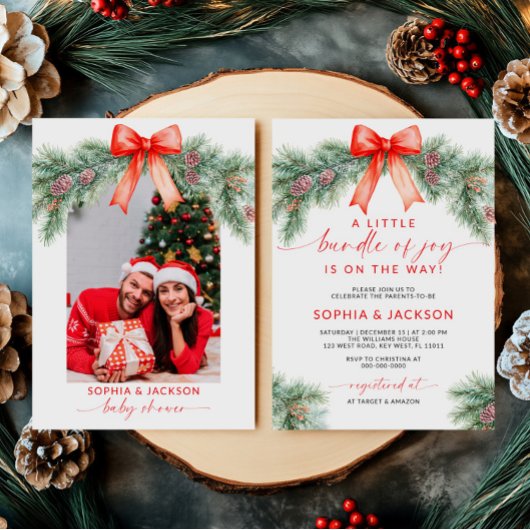 Een kleine bundel van Joy Baby shower Invitation Kaart