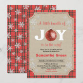 Een kleine bundel van Joy Baby shower Kaart (Voorkant / Achterkant)