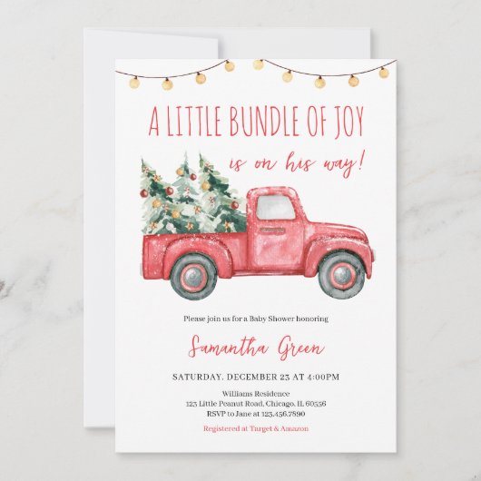 Een kleine bundel van Joy Baby shower Kaart (Voorkant)