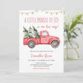 Een kleine bundel van Joy Baby shower Kaart (Staand voorkant)