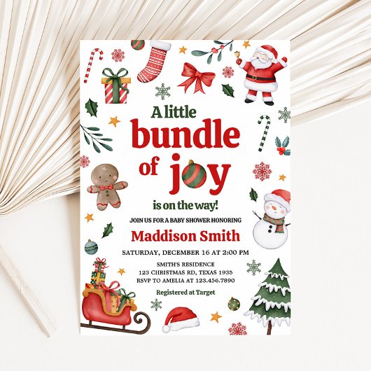 Een kleine bundel van Joy Baby shower Kaart