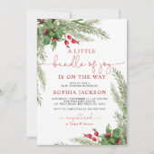 Een kleine bundel van Joy Christmas Baby shower Kaart (Voorkant)