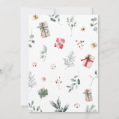 Een kleine bundel van Joy Christmas Baby shower Kaart (Achterkant)