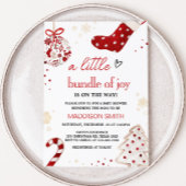 Een kleine bundel van Joy Christmas Baby shower Kaart