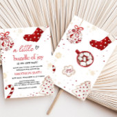 Een kleine bundel van Joy Christmas Baby shower Kaart