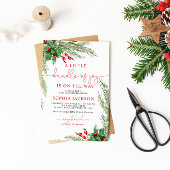 Een kleine bundel van Joy Christmas Baby shower Kaart