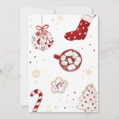 Een kleine bundel van Joy Christmas Baby shower Kaart (Achterkant)