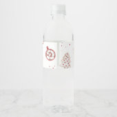 Een kleine bundel van Joy Christmas Baby shower Waterfles Etiket (Achterkant)