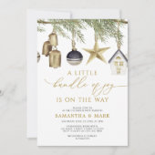 Een kleine bundel van Joy Winter Baby shower Kaart (Voorkant)